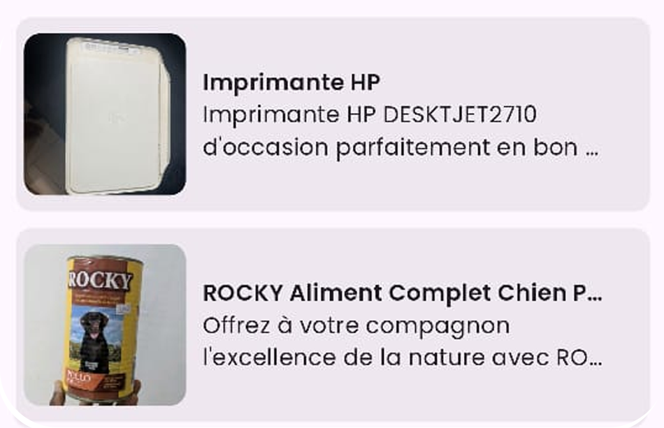 Accès aux annonces favorites en mode hors-ligne