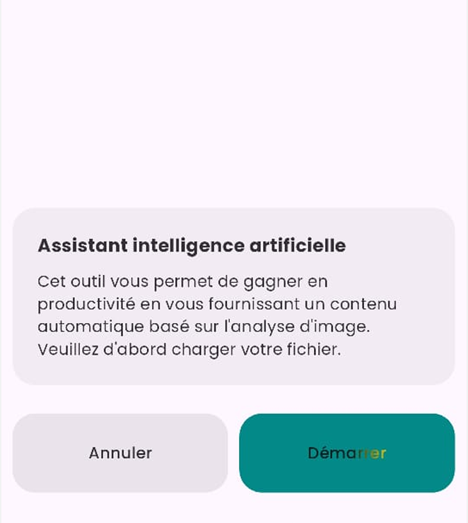 Génération d'annonces par intelligence artificielle sur l'application Meken